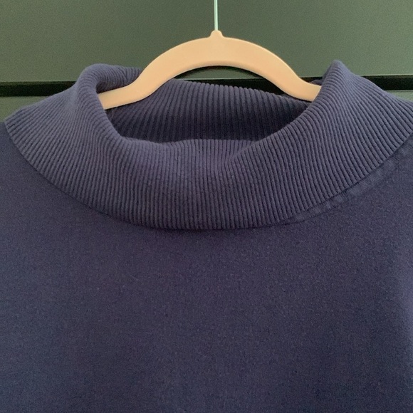 Lane Bryant Purple Long Sleeve Cowl-Neck Sweater. Side Ruching. Size 22/24. - Picture 2 of 10